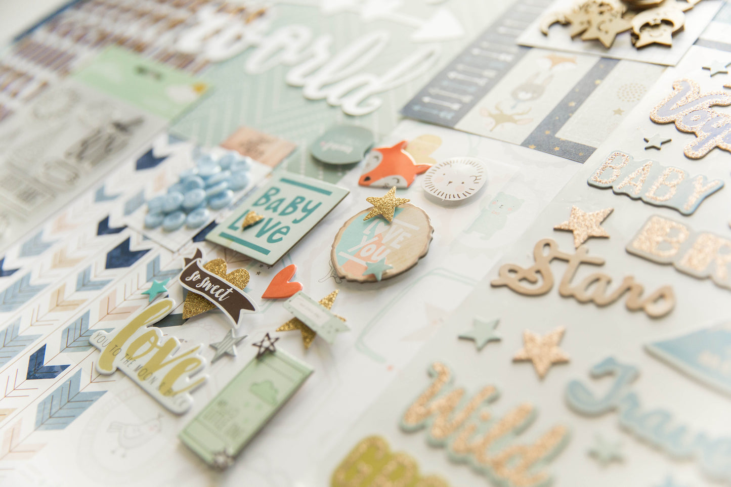 "Precious Baby Boy" Deluxe Theme Kit