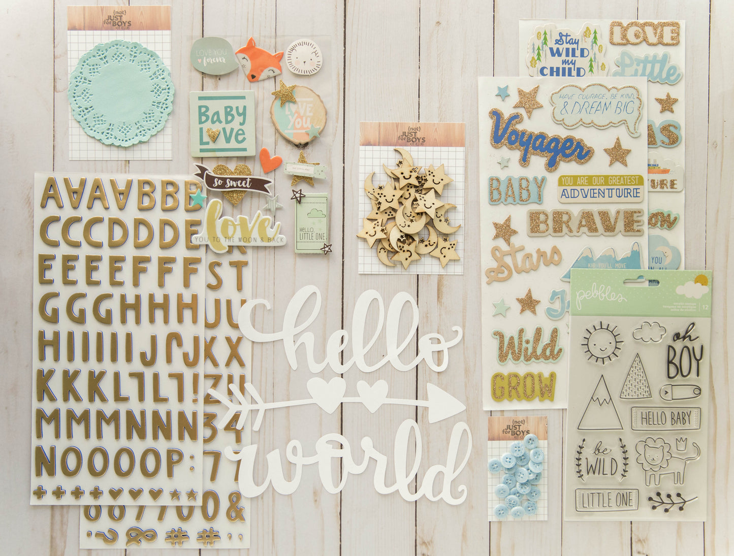 "Precious Baby Boy" Deluxe Theme Kit
