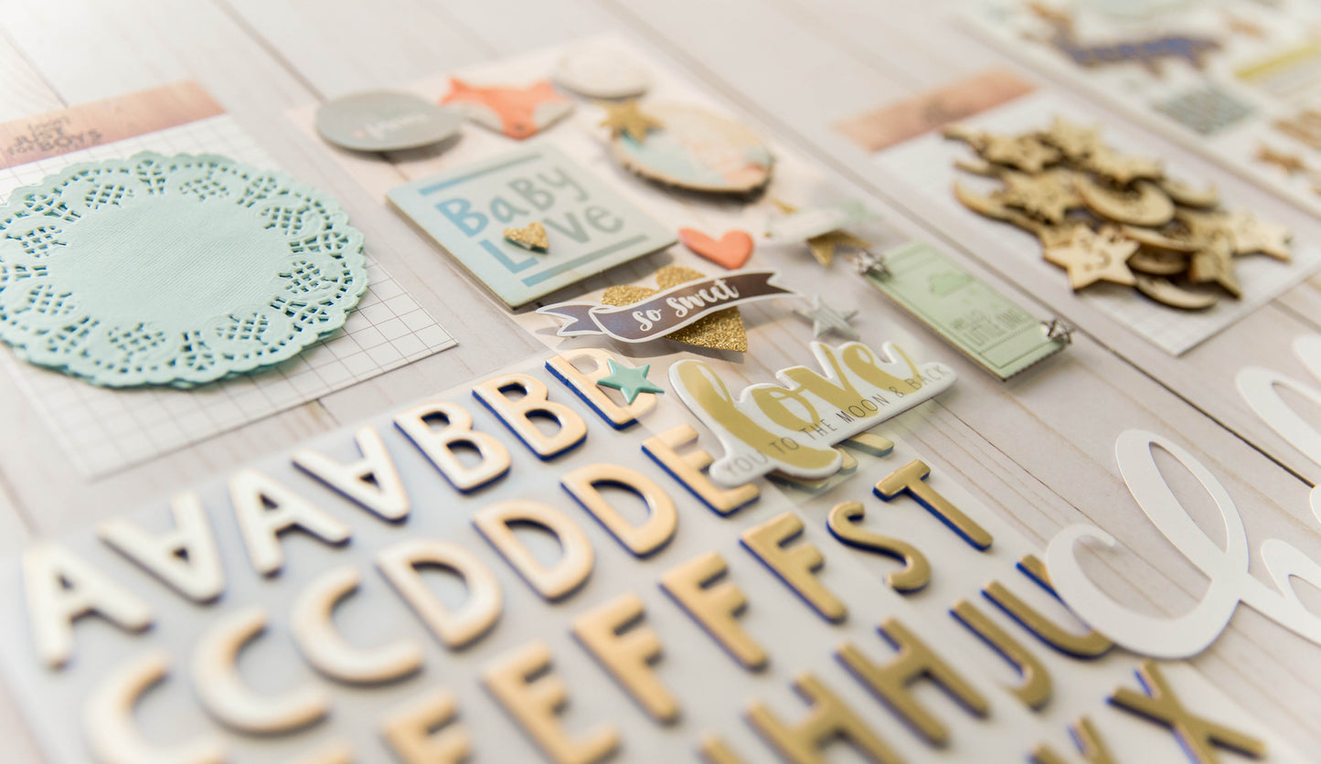 "Precious Baby Boy" Deluxe Theme Kit