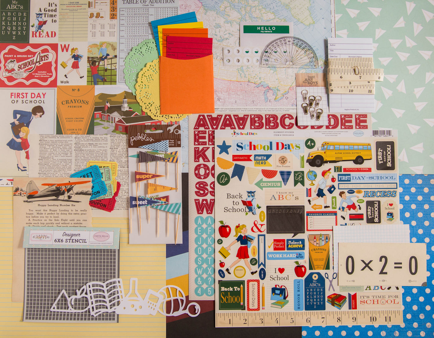 "School Days” Deluxe Theme Kit