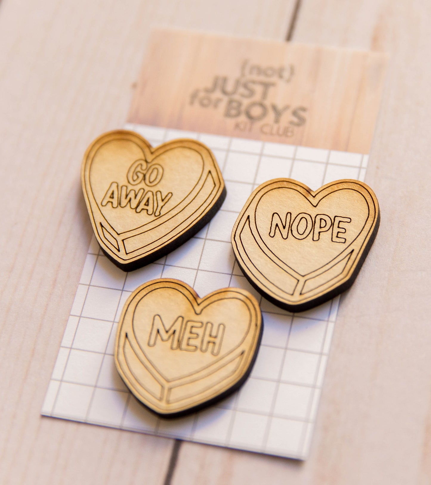 "Anti Valentine Candy Heart" Embellishments