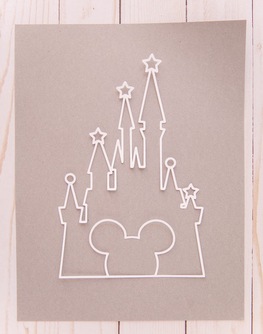 Mickey Castle Cardstock Cut