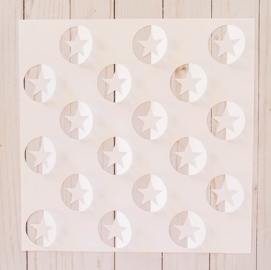"Staggered Stars" Cardstock Cut