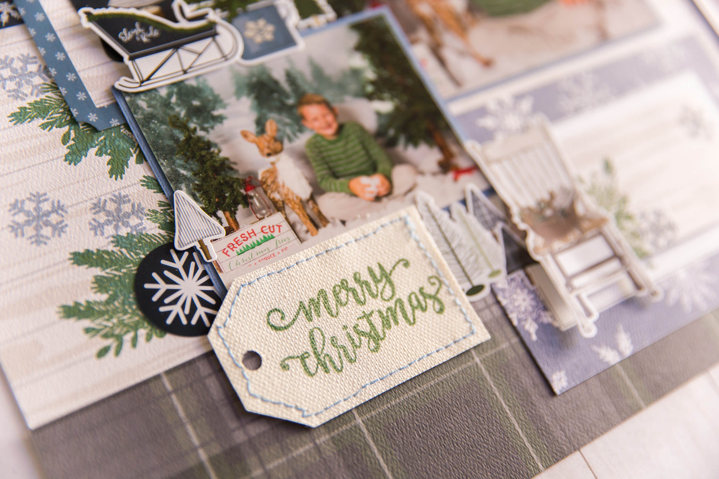 "Blue Christmas" Page Kit by Meridy Twilling