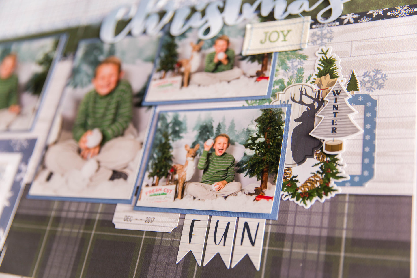 "Blue Christmas" Page Kit by Meridy Twilling