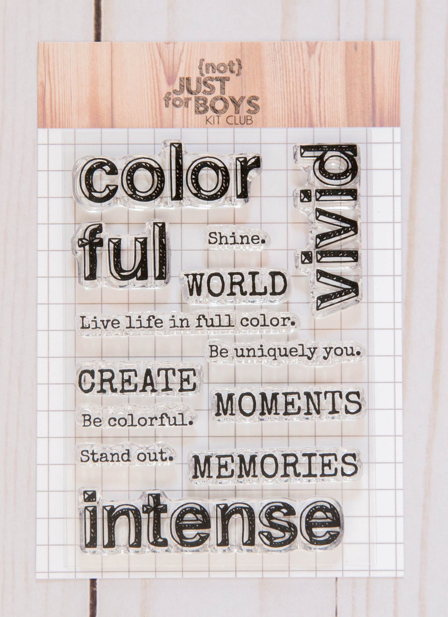 "Vivid" 3 x 4 Stamp Set