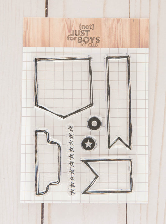 "Courageous" 3 x 4 Stamp Set