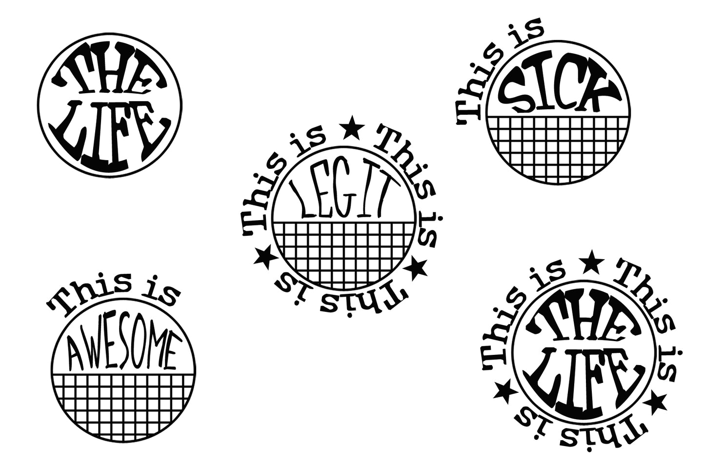 "Good Vibes" 3 x 4 Stamp Set