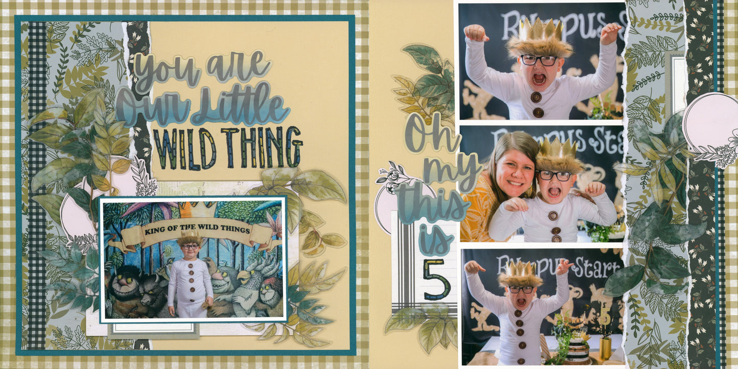"Aquamarine Autumn Days" Page Kit by Meridy Twilling