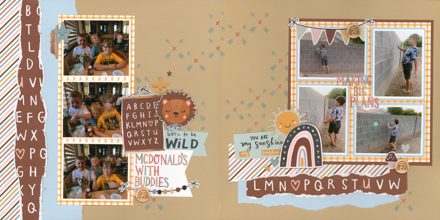 "Wild Child" Page Kit by Meridy Twilling