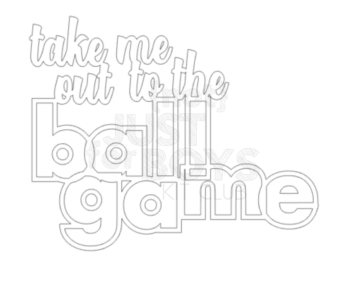 "Take Me Out to the Ball Game" Cut File