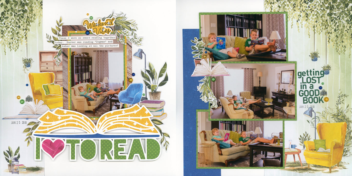 "Relax & Read" Page Kit by Meridy Twilling