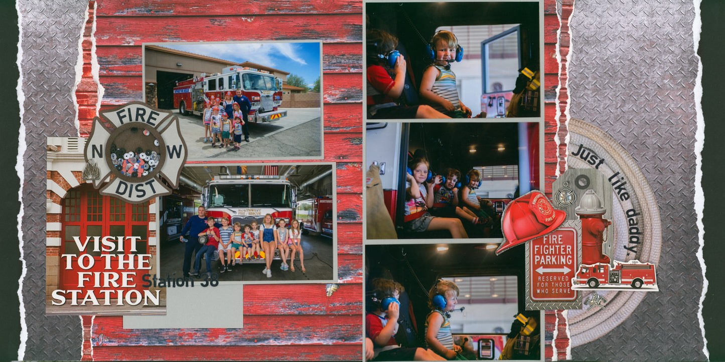 "Fire Station 31" Page Kit by Meridy Twilling