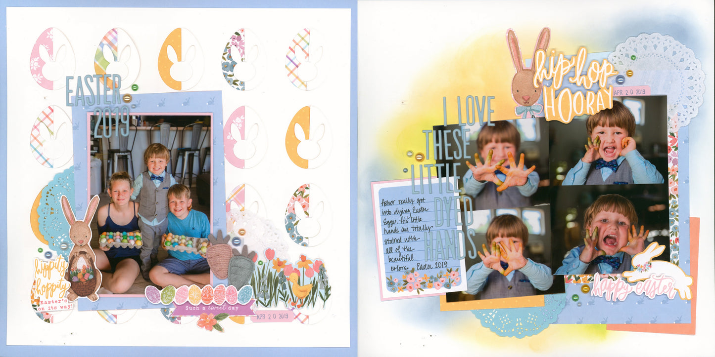 "Hippity Hoppity" Page Kit by Meridy Twilling