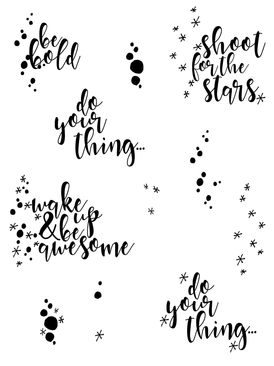"Vibrant" NJFB 3x4 Stamp Set