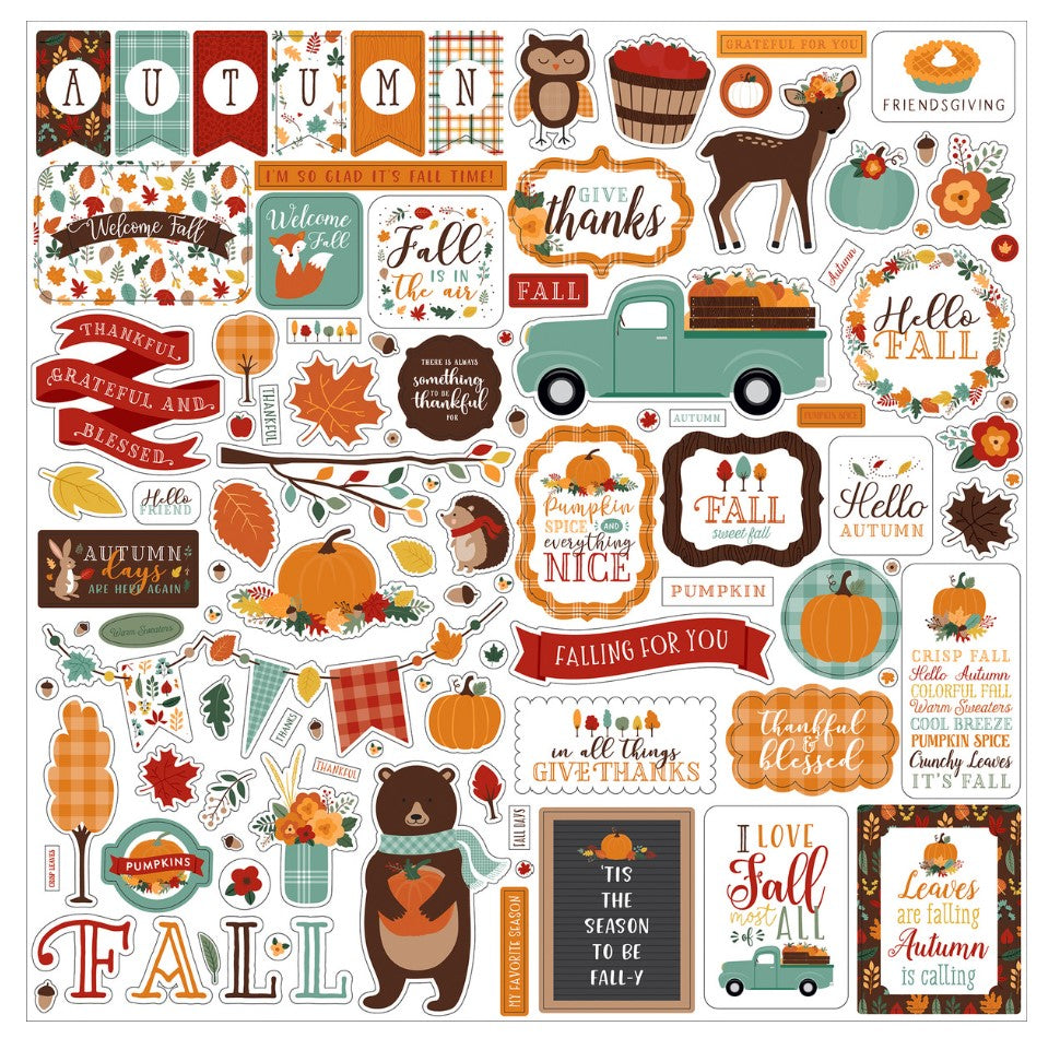 Fall with Foby Sticker Sheet – Heavens Studio