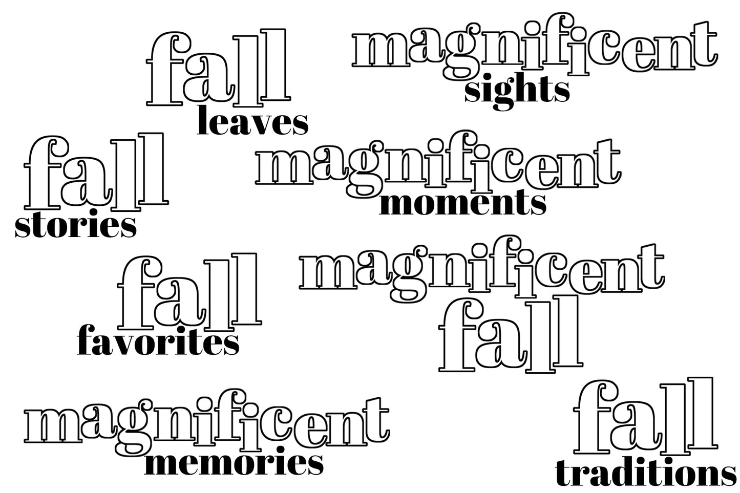 "Enchanted" NJFB 3x4 Stamp Set