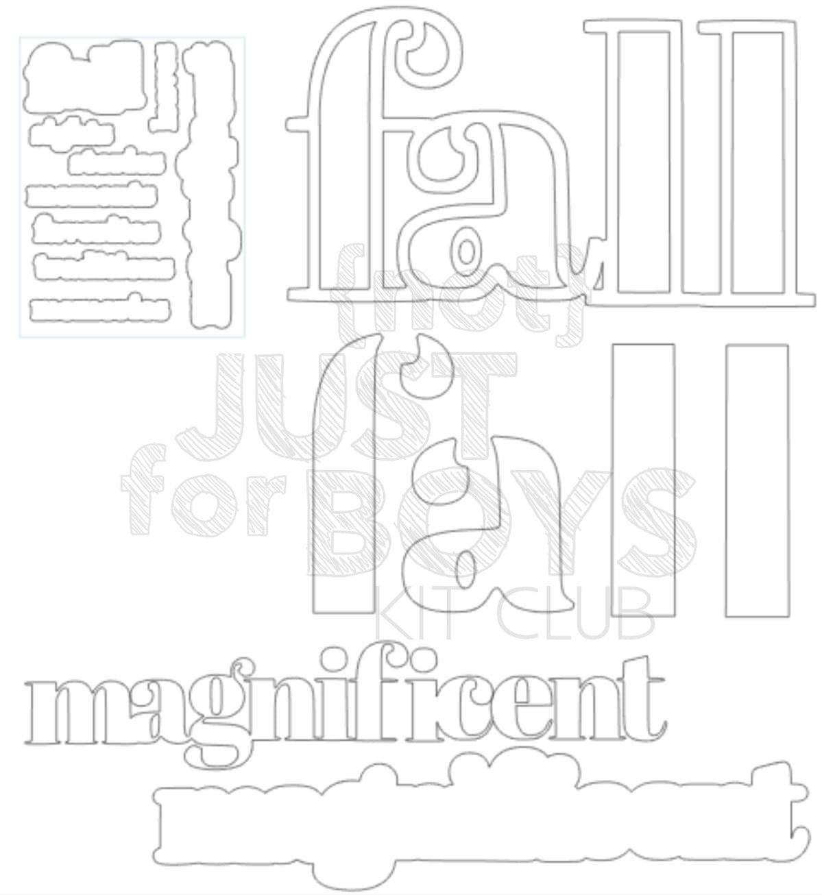 "Enchanted" NJFB Stamp Coordinating Digital Cut Files
