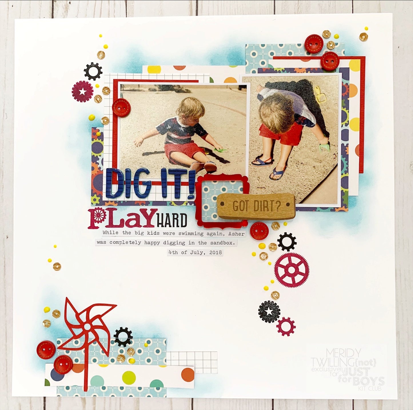 "Grunge" 3x4 Clear Stamp Set