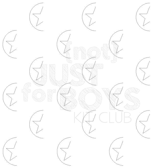 "Staggered Star" Background Cut File