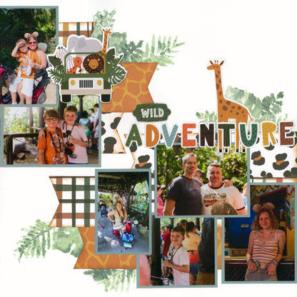 "Wild Adventure" Page Kit by Meridy Twilling