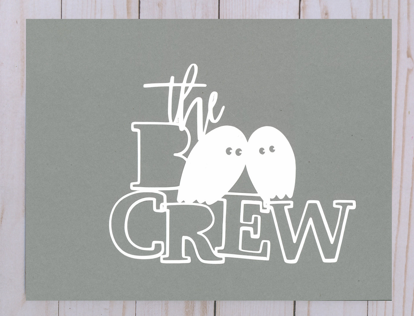 "The Boo Crew" Cardstock Cut