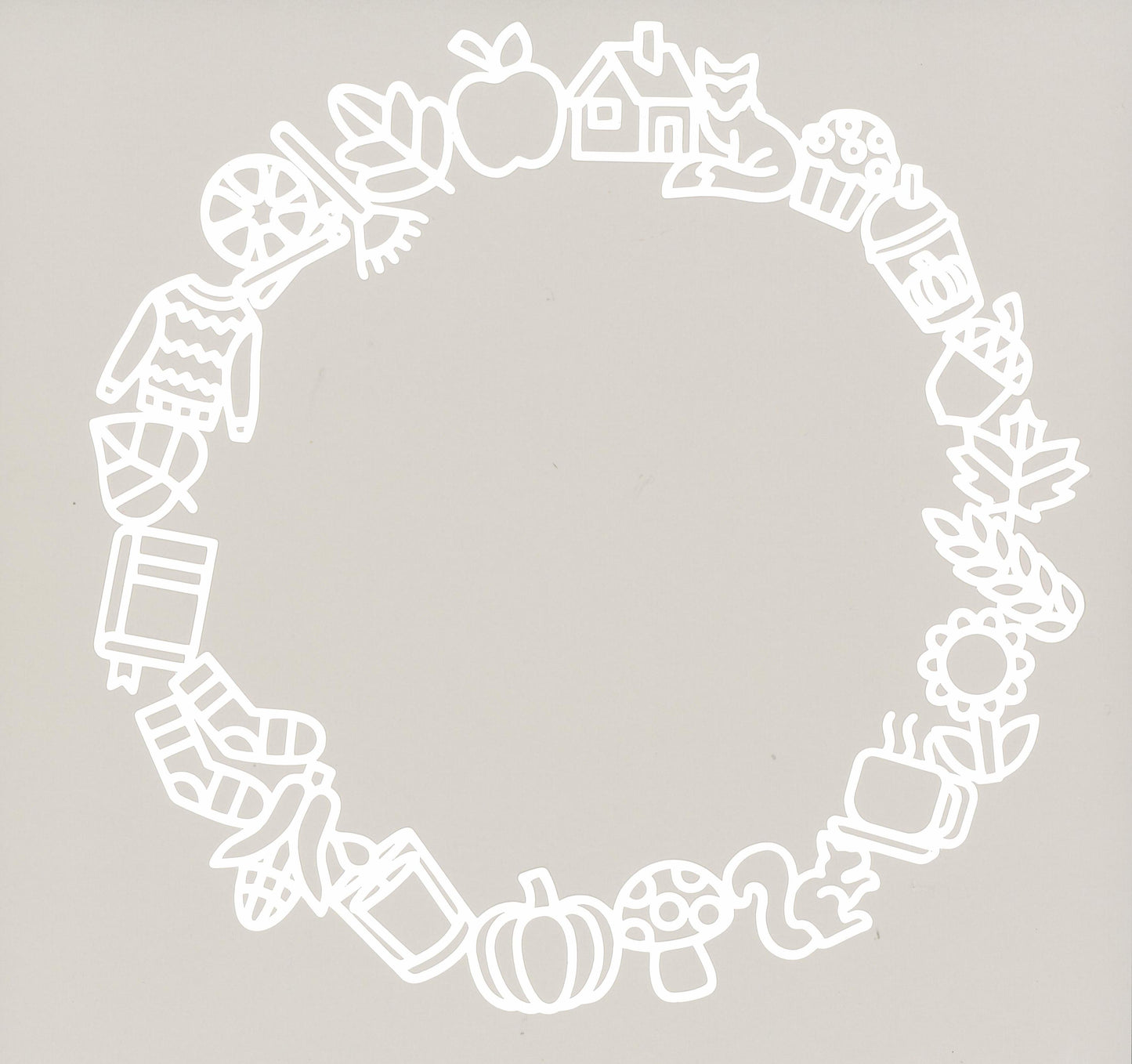 “Fall Wreath” Cardstock Cut