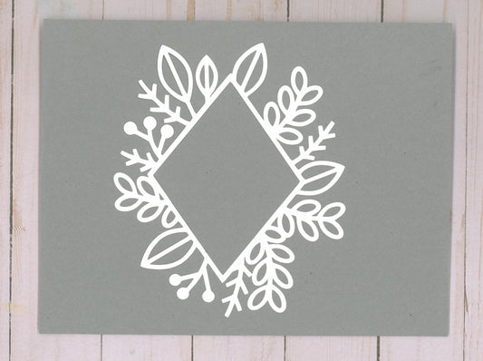 Diamond Frame Cardstock Cut