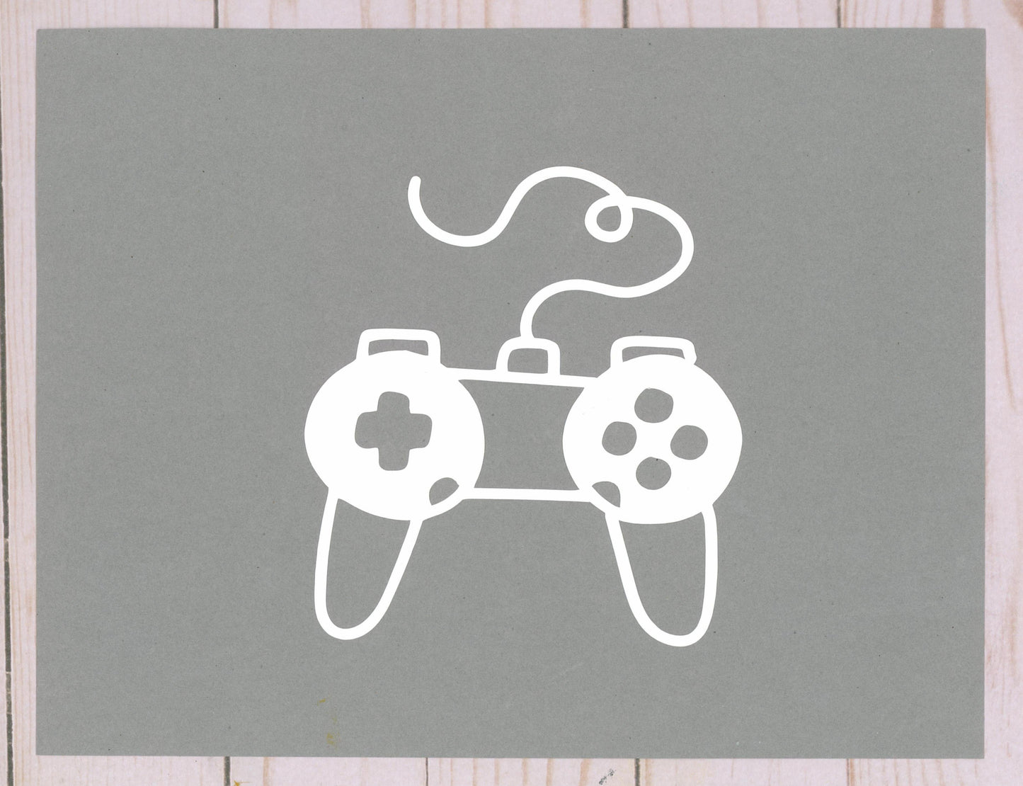 Game Controller Cardstock Cut