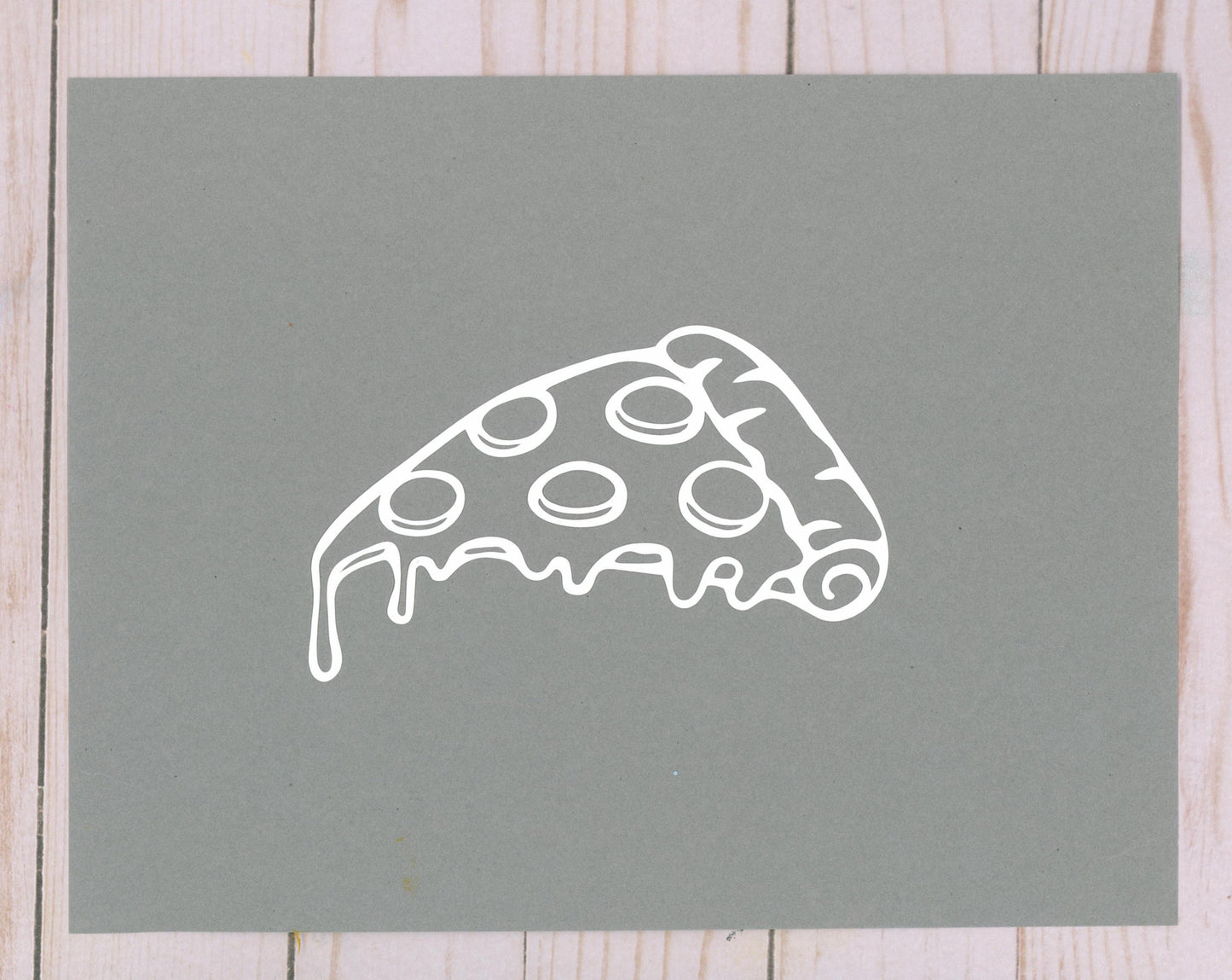 Pizza Slice Cardstock Cut