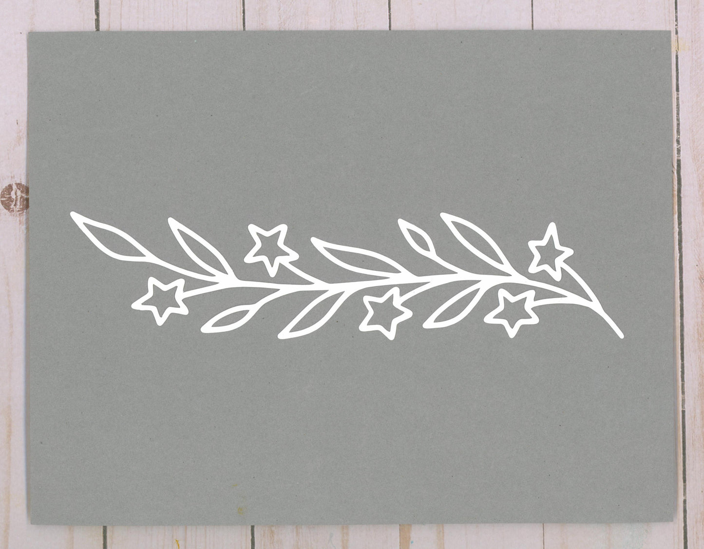 "Christmas Star Border" Cardstock Cut