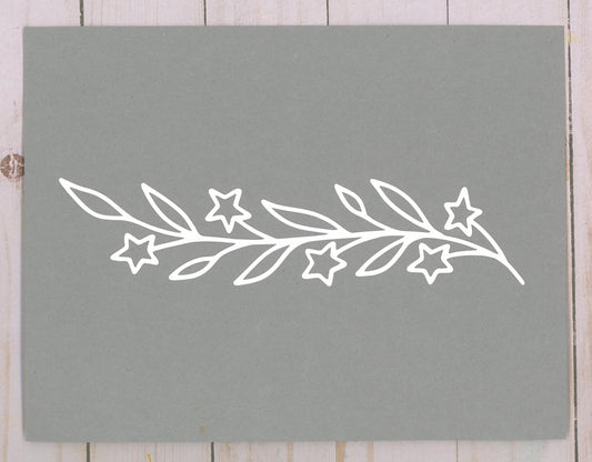 "Christmas Star Border" Cardstock Cut