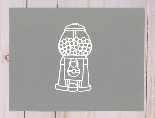 Gumball Machine Cardstock Cut