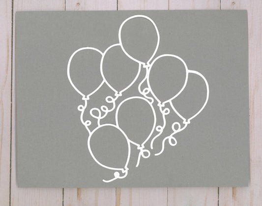 Balloons Cardstock Cut