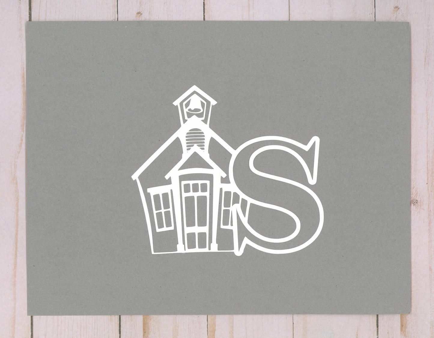 Schoolhouse Cardstock Cut