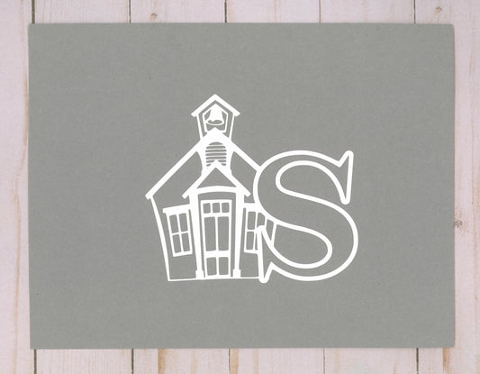 Schoolhouse Cardstock Cut