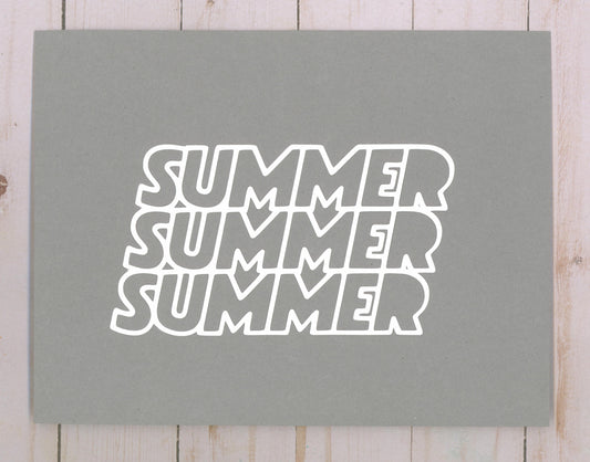 "Summer, Summer, Summer" Cardstock Cut
