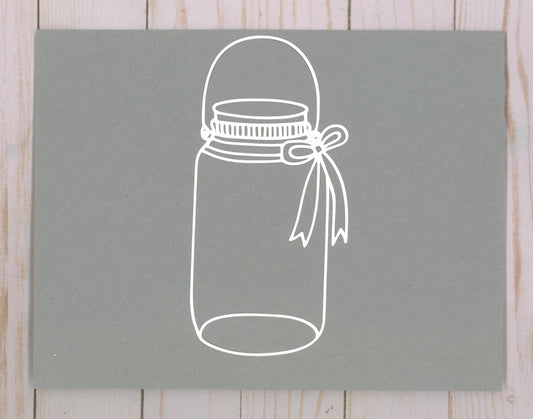 "Jar" Cardstock Cut