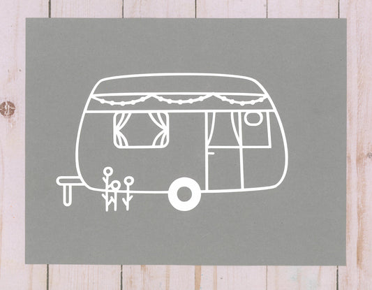 "Camper" Cardstock Cut