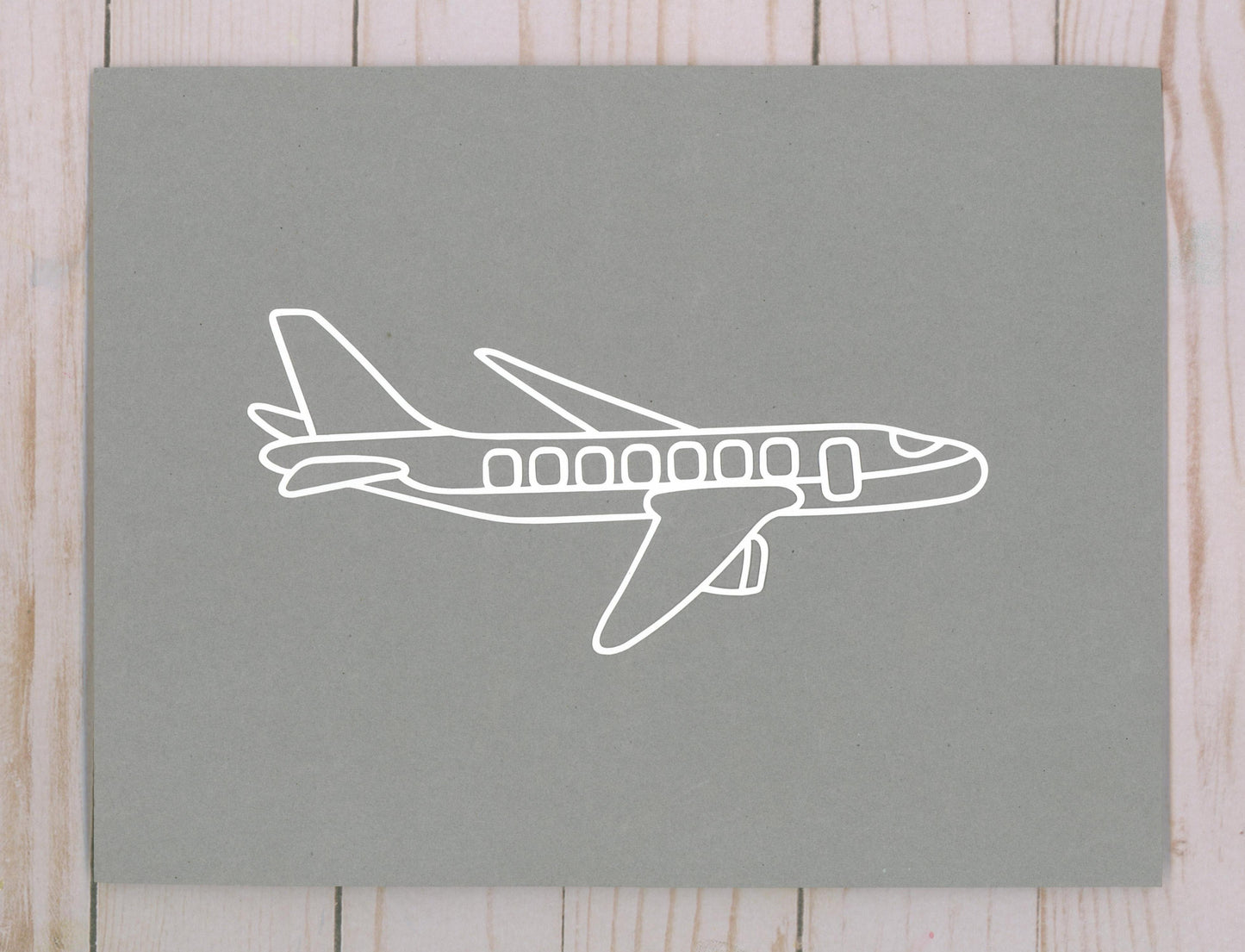 "Airplane" Cardstock Cut