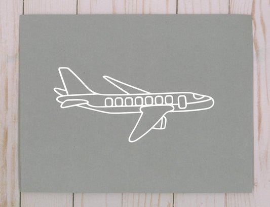 "Airplane" Cardstock Cut