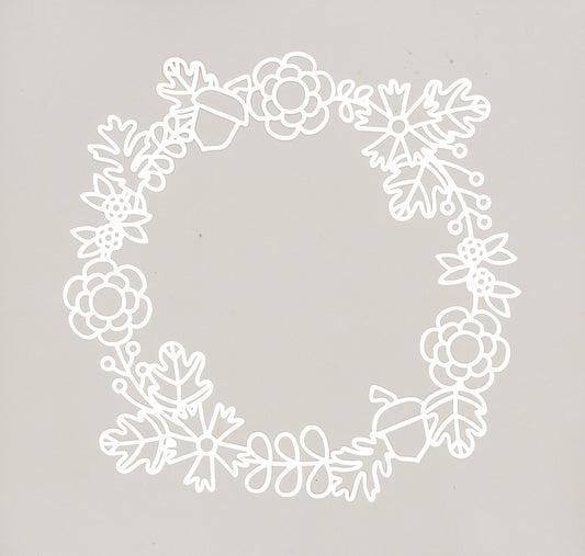 "Fall Wreath" Cardstock Cut