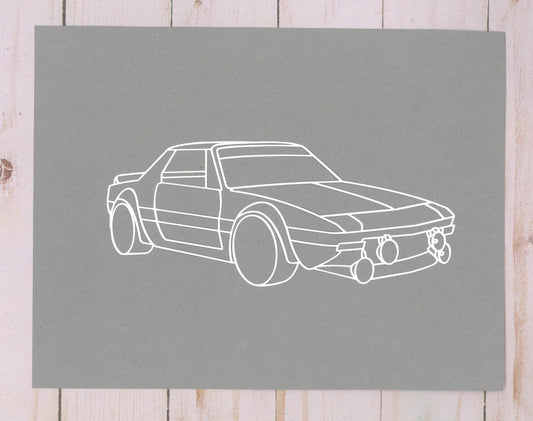 "Car" Cardstock Cut