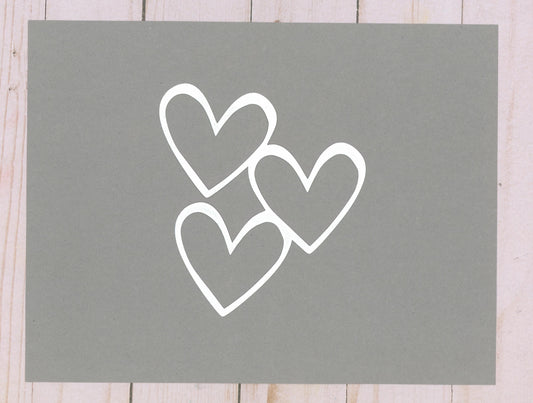 Heart Trio Cardstock Cut
