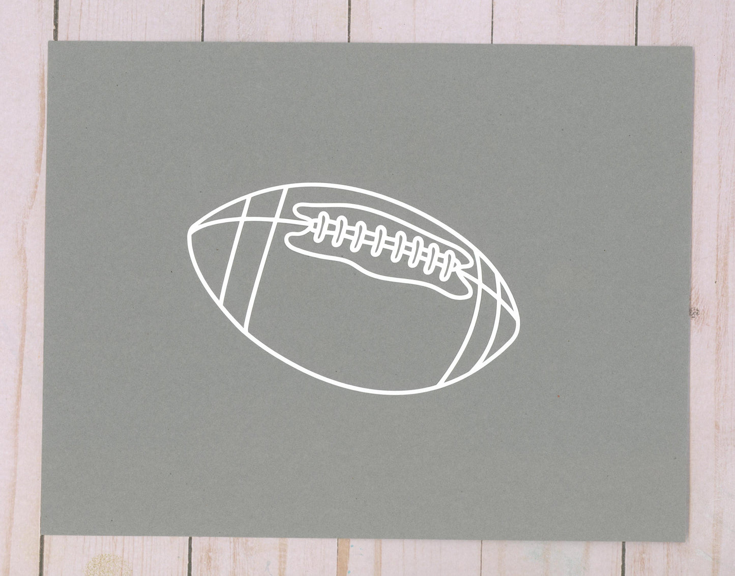 Football Cardstock Cut