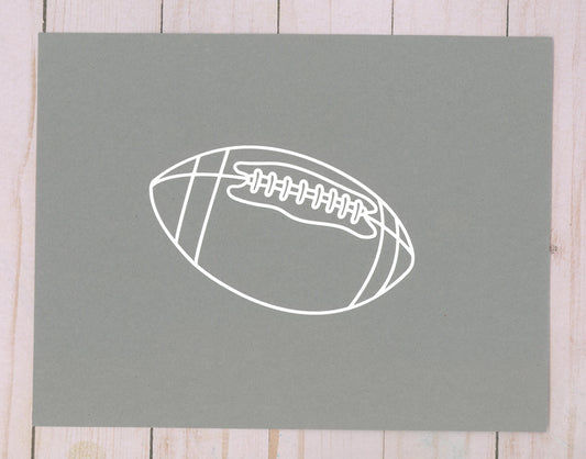 Football Cardstock Cut
