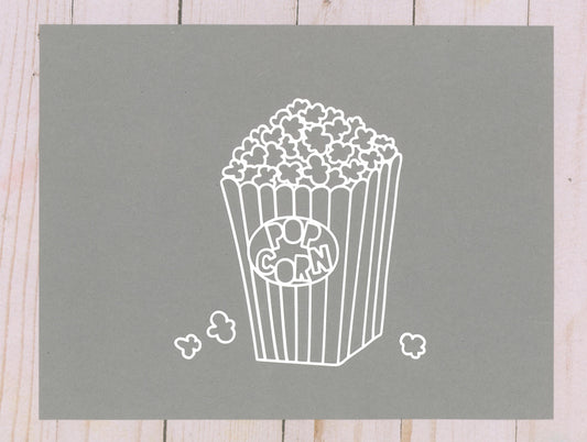 "Popcorn" Cardstock Cut