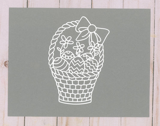 Easter Basket Cardstock Cut