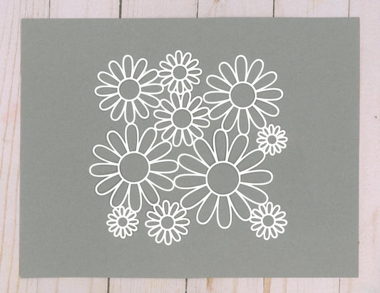 "Flower Bunch" Cardstock Cut