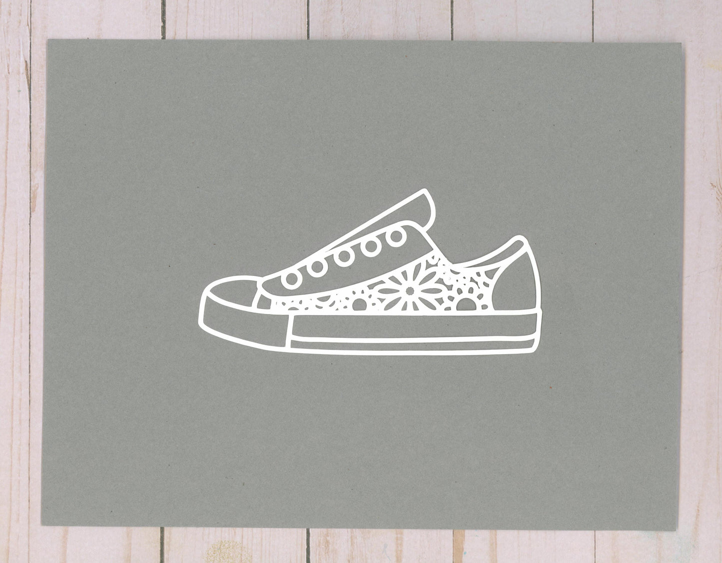 "Sneaker" Cardstock Cut